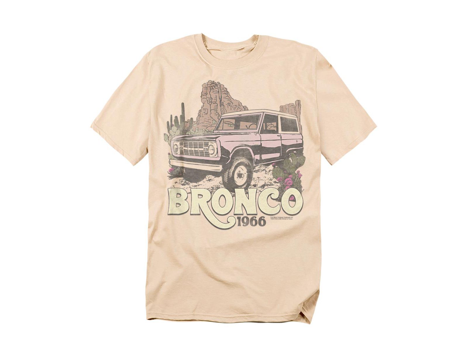 Mustang Men's Ford Bronco Desert 1966 T-Shirt