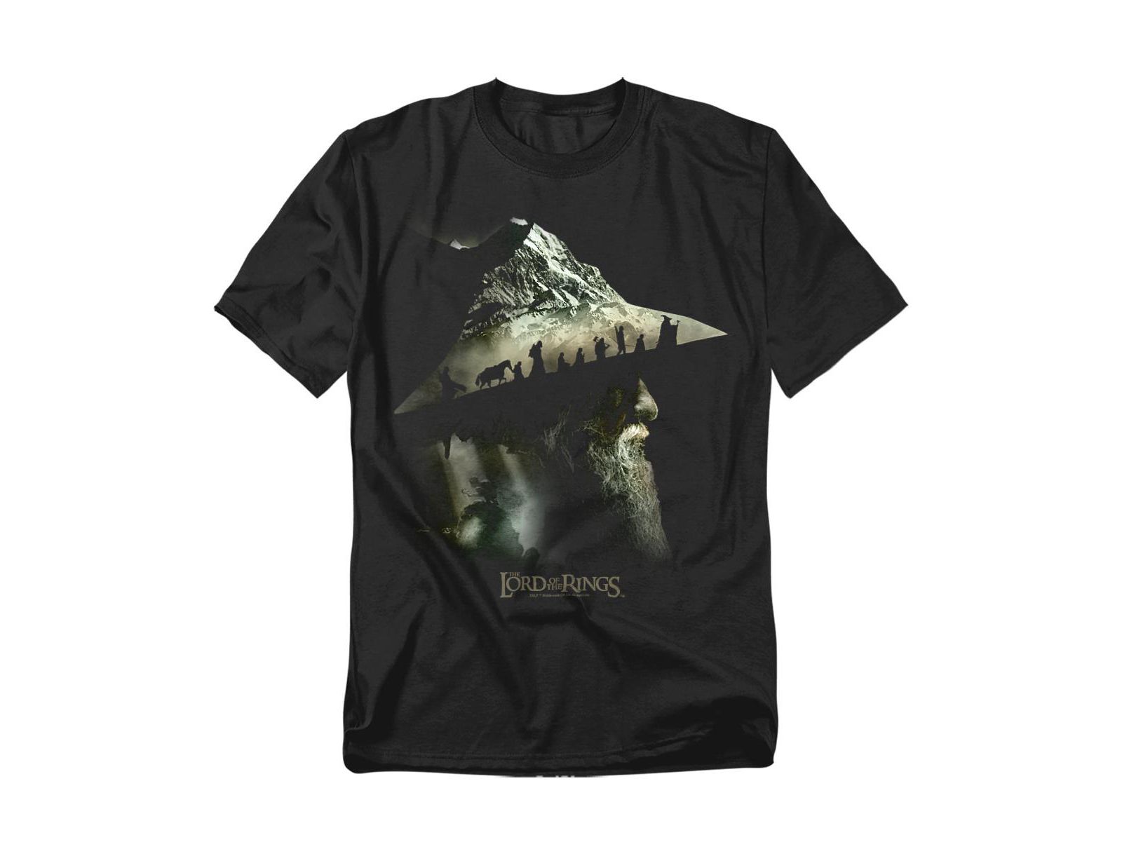 Мужская футболка Lord Of The Rings Gandalf Fellowship Mountains