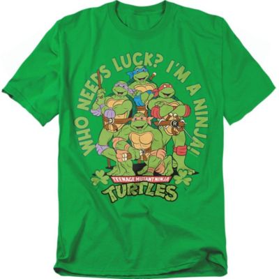 Мужская футболка Teenage Mutant Ninja Turtles St. Patrick's Day Who Needs Luck