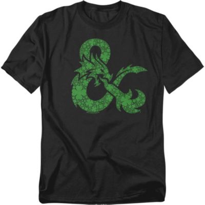 Мужская футболка D&D Dungeons And Dragons St. Patrick's Day Shamrock Logo