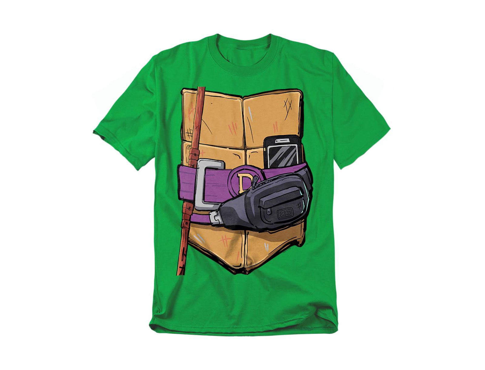Teenage Mutant Ninja Turtles Men's Mayhem Donatello Shell T-Shirt