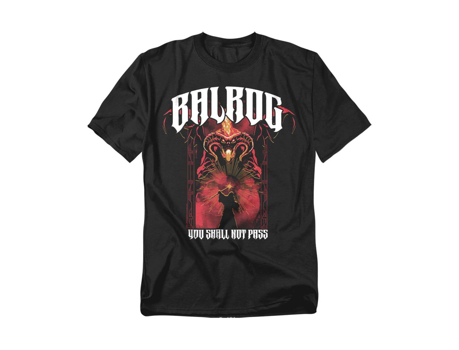 Lord Of The Rings Men's Balrog Band T-Shirt