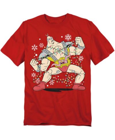 Мужская футболка Teenage Mutant Ninja Turtles Robot Krang Christmas Lights T-Shirt