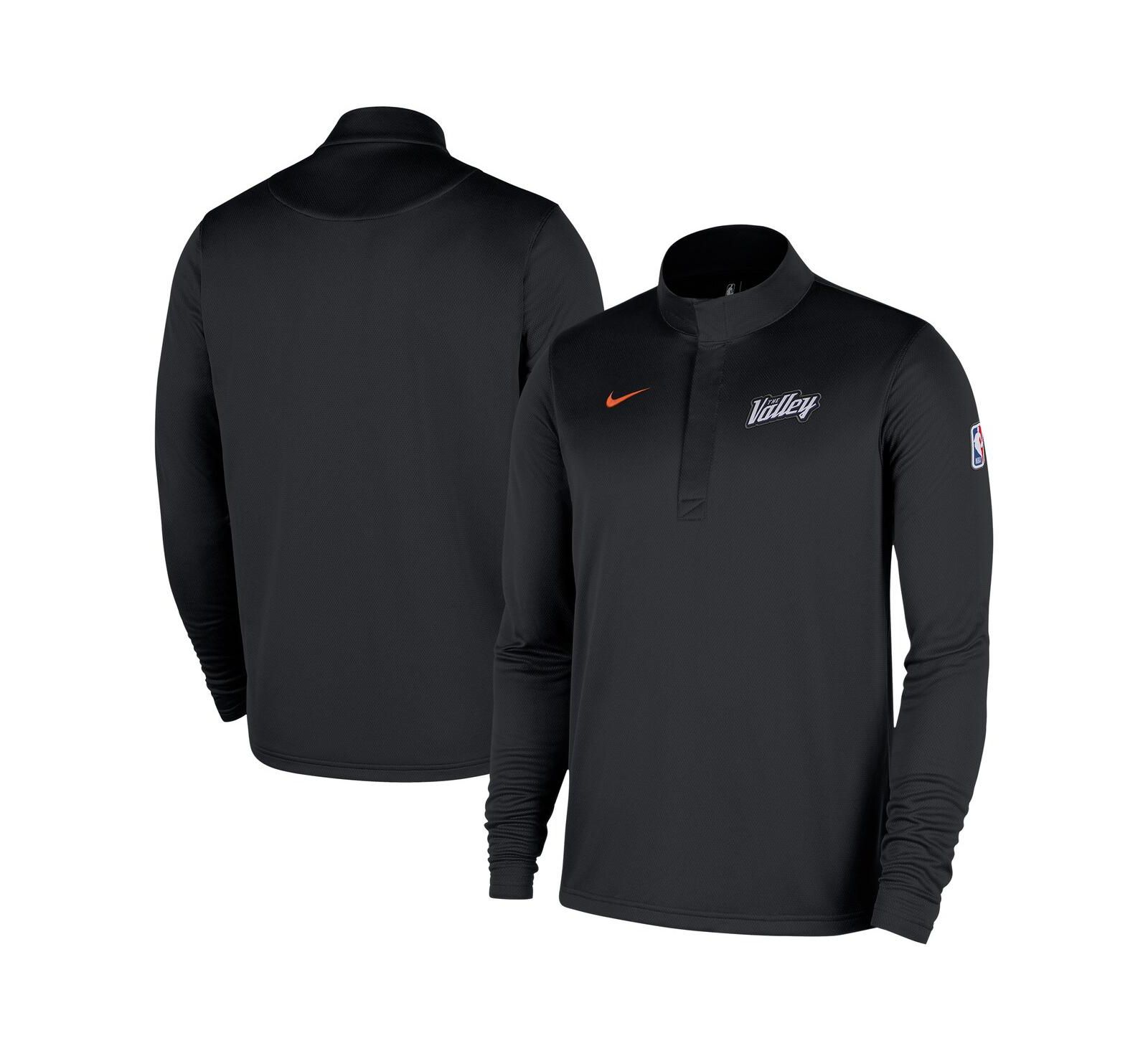 Nike Мужская черная кофта Nike Phoenix Suns 2025/26 City Edition Remix Authentic Coaches Dri-FIT Half-Zip