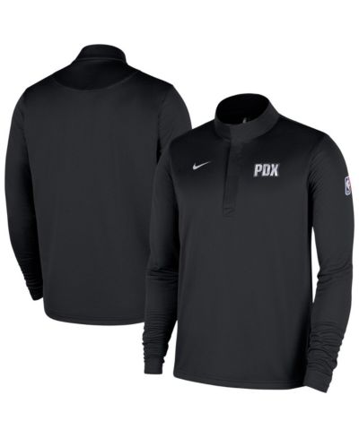 Мужская кофта Nike Portland Trail Blazers 2025/26 City Edition Remix Authentic Coaches Dri-FIT Half-Zip, Black