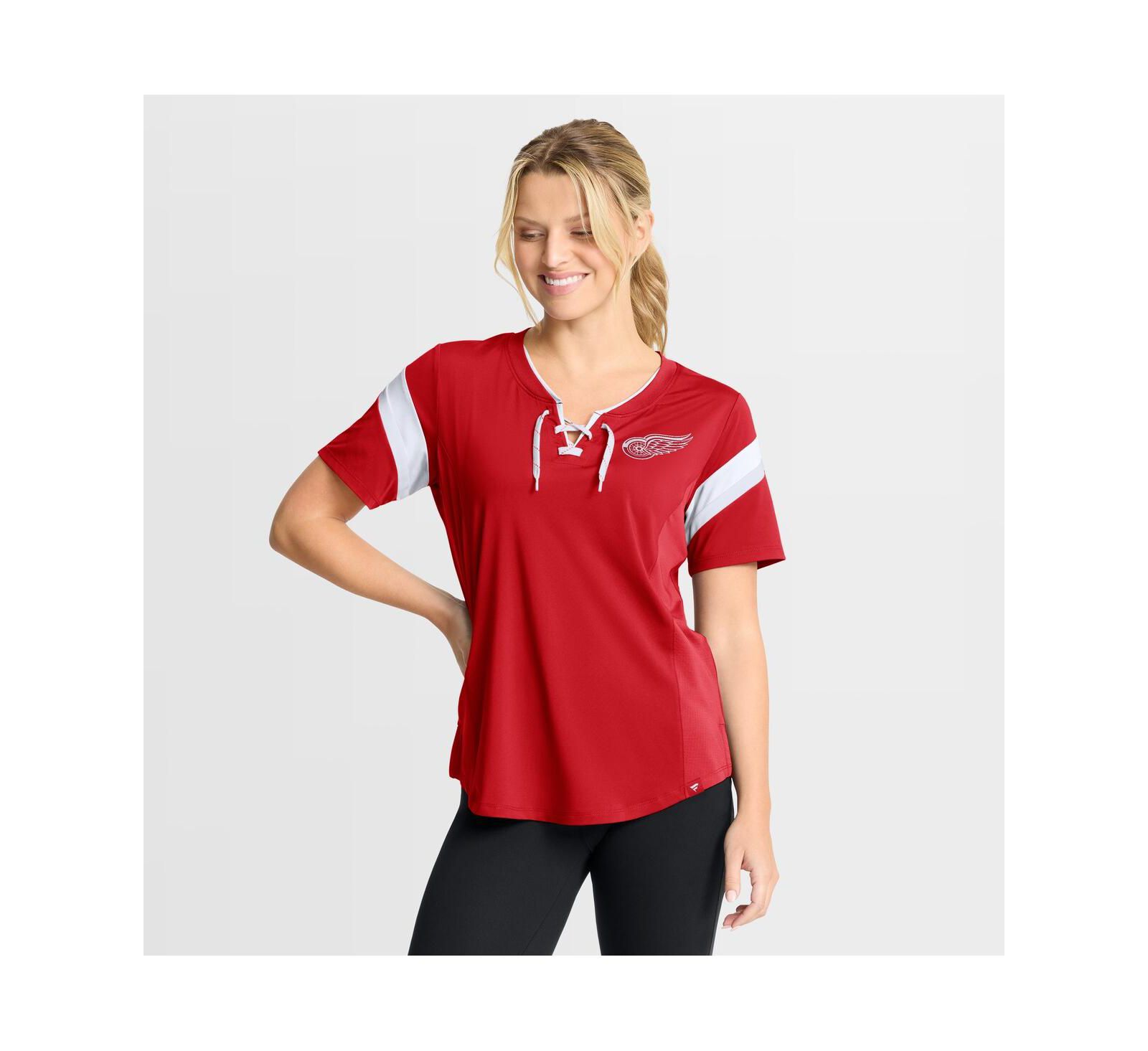 Женская футболка Fanatics Detroit Red Wings Offside Athena, цвет red