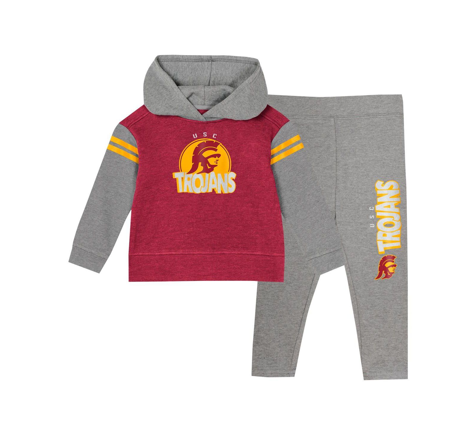 Детский комплект Outerstuff Cardinal USC Trojans Pullover Hoodie & Legging