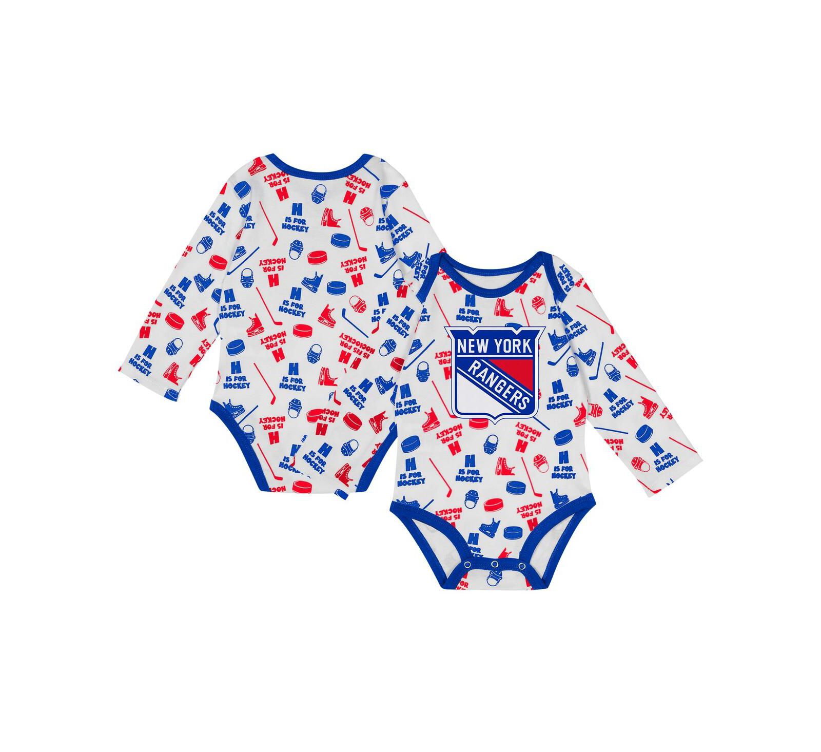 Outerstuff Детский боди New York Rangers Quick Learner White для мальчиков и девочек