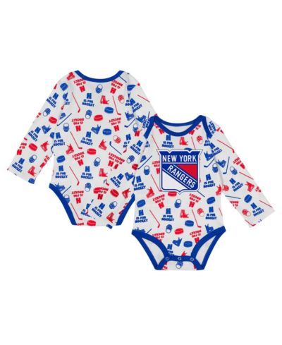 Outerstuff Детский боди New York Rangers Quick Learner White для мальчиков и девочек