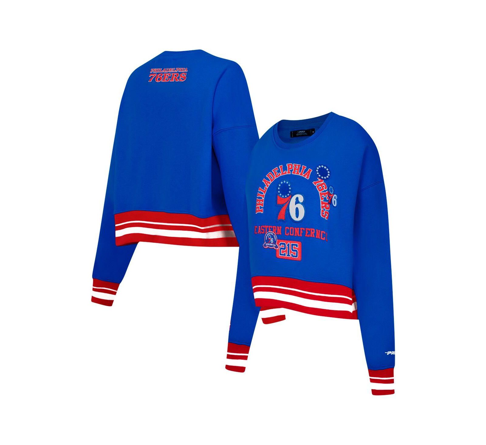 Женский свитшот Pro Standard Royal Philadelphia 76ers