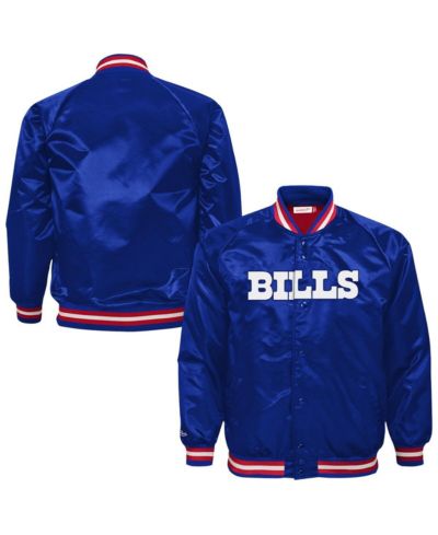 Куртка Mitchell & Ness Big Boys and Girls Royal Buffalo Bills Lightweight Full-Snap Satin