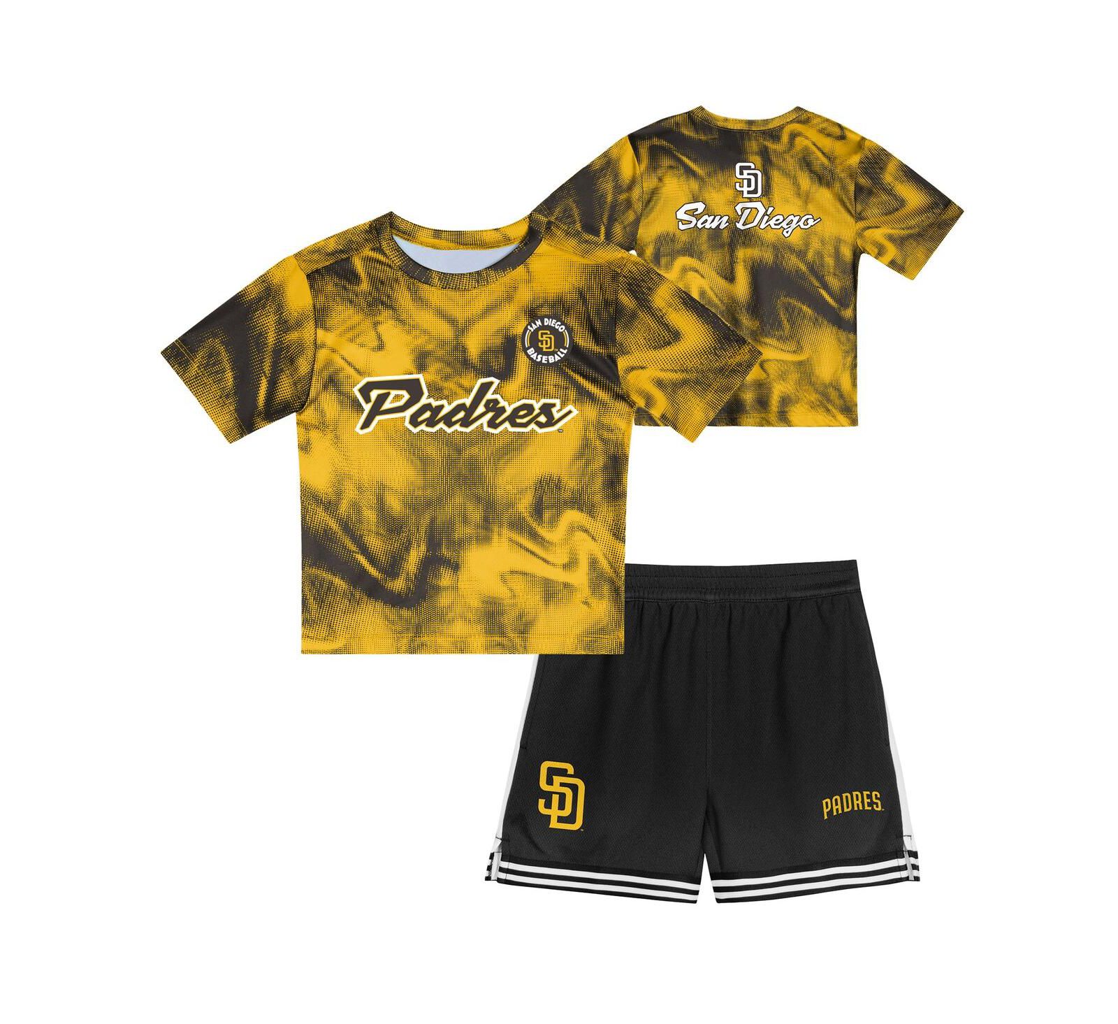 Детский набор Outerstuff San Diego Padres: футболка и шорты, Gold/Brown
