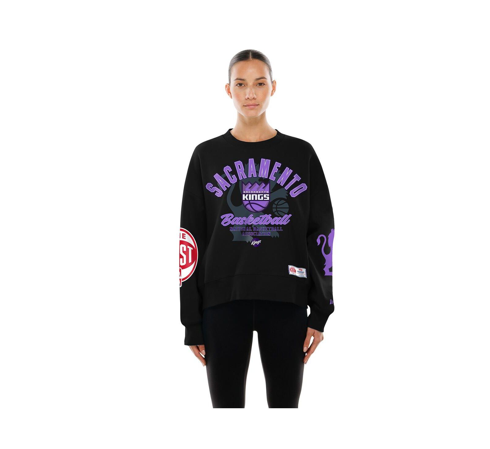 Женский свитшот New Era Black Sacramento Kings 2025/26 City Edition