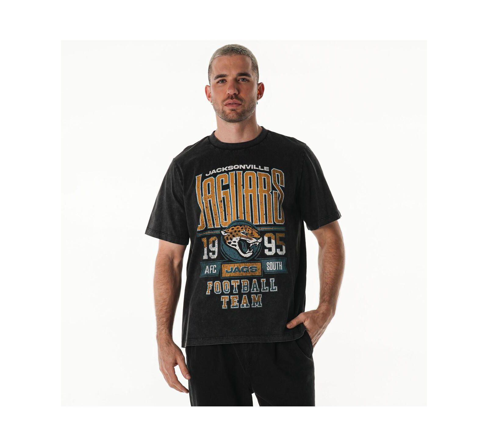 The Wild Collective Мужская и Женская черная футболка Jacksonville Jaguars Band