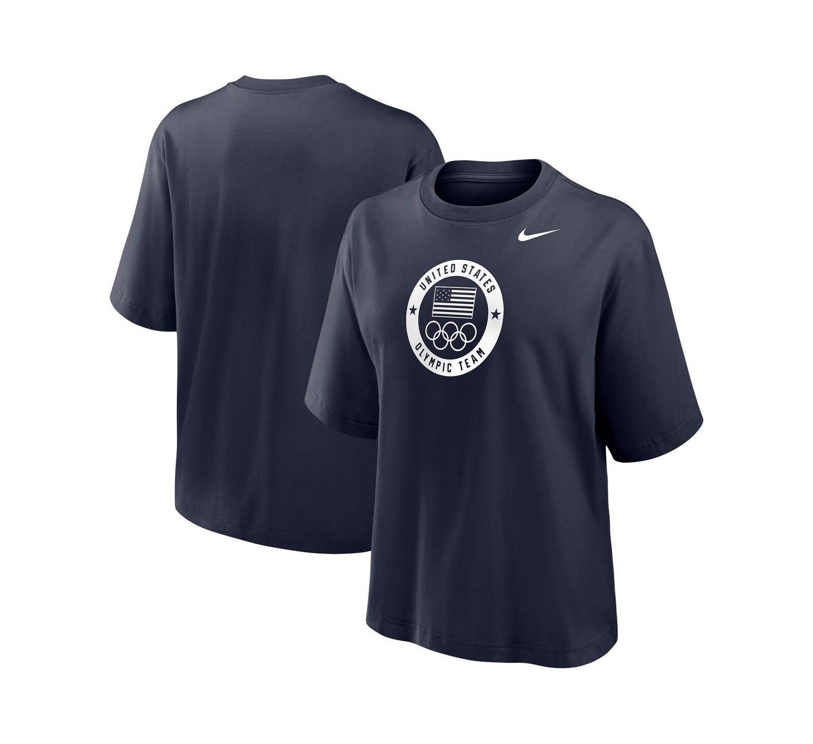 Nike Women's Navy Team USA Boxy T-Shirt