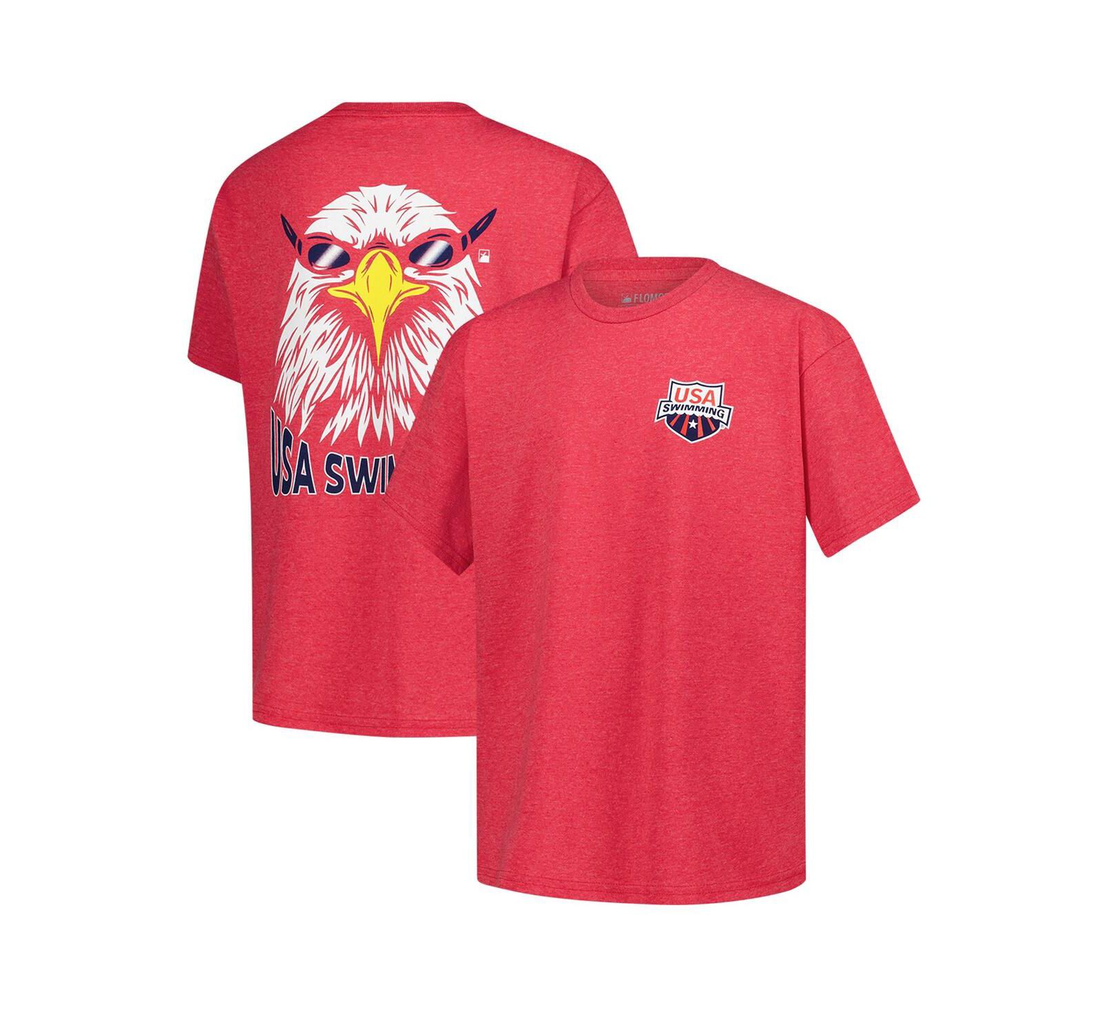 Flomotion Детская футболка USA Swimming Team Eagle Eye Splash Red
