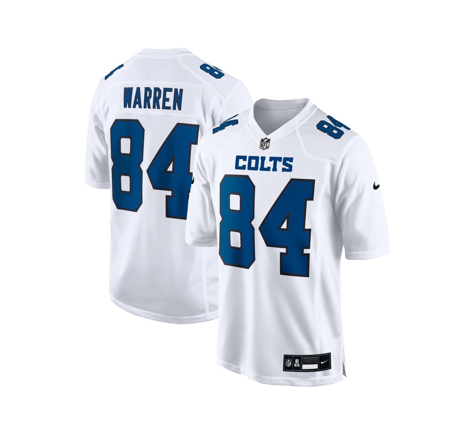 Мужская игровая джерси Nike Tyler Warren Tundra White Indianapolis Colts