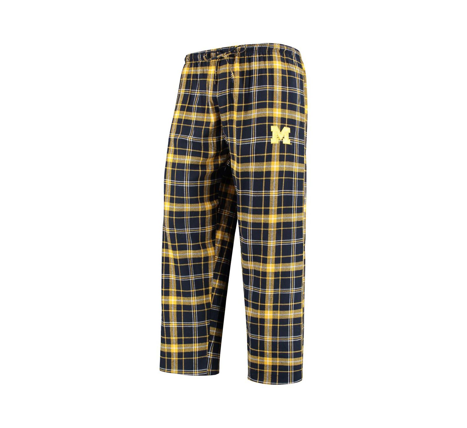 Брюки Concepts Sport Men's Navy/Gold Michigan Wolverines Ultimate Flannel