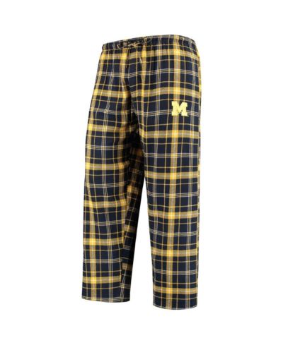Брюки Concepts Sport Men's Navy/Gold Michigan Wolverines Ultimate Flannel