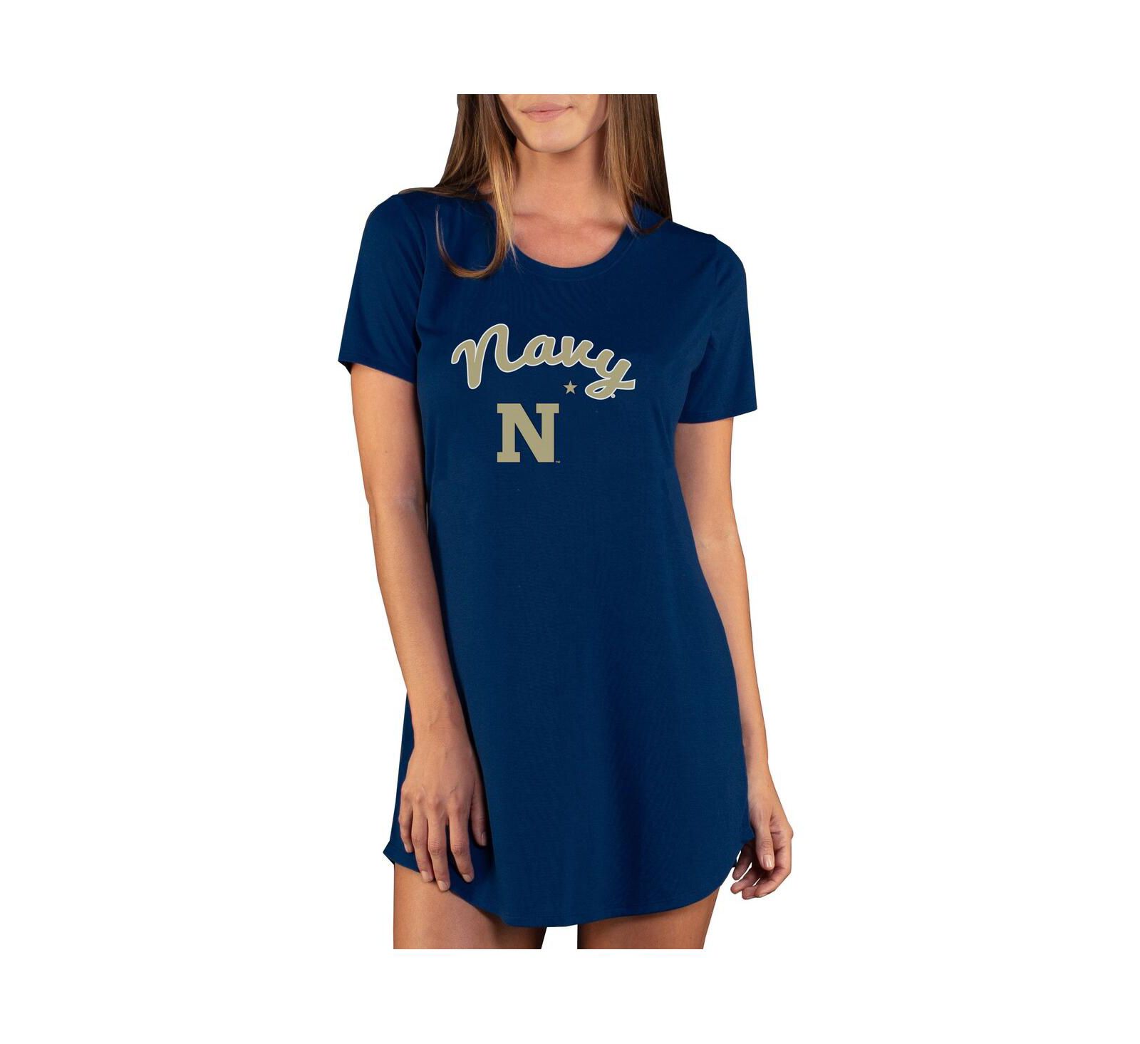 Ночная рубашка Concepts Sport Women's Navy Navy Midshipmen Marathon