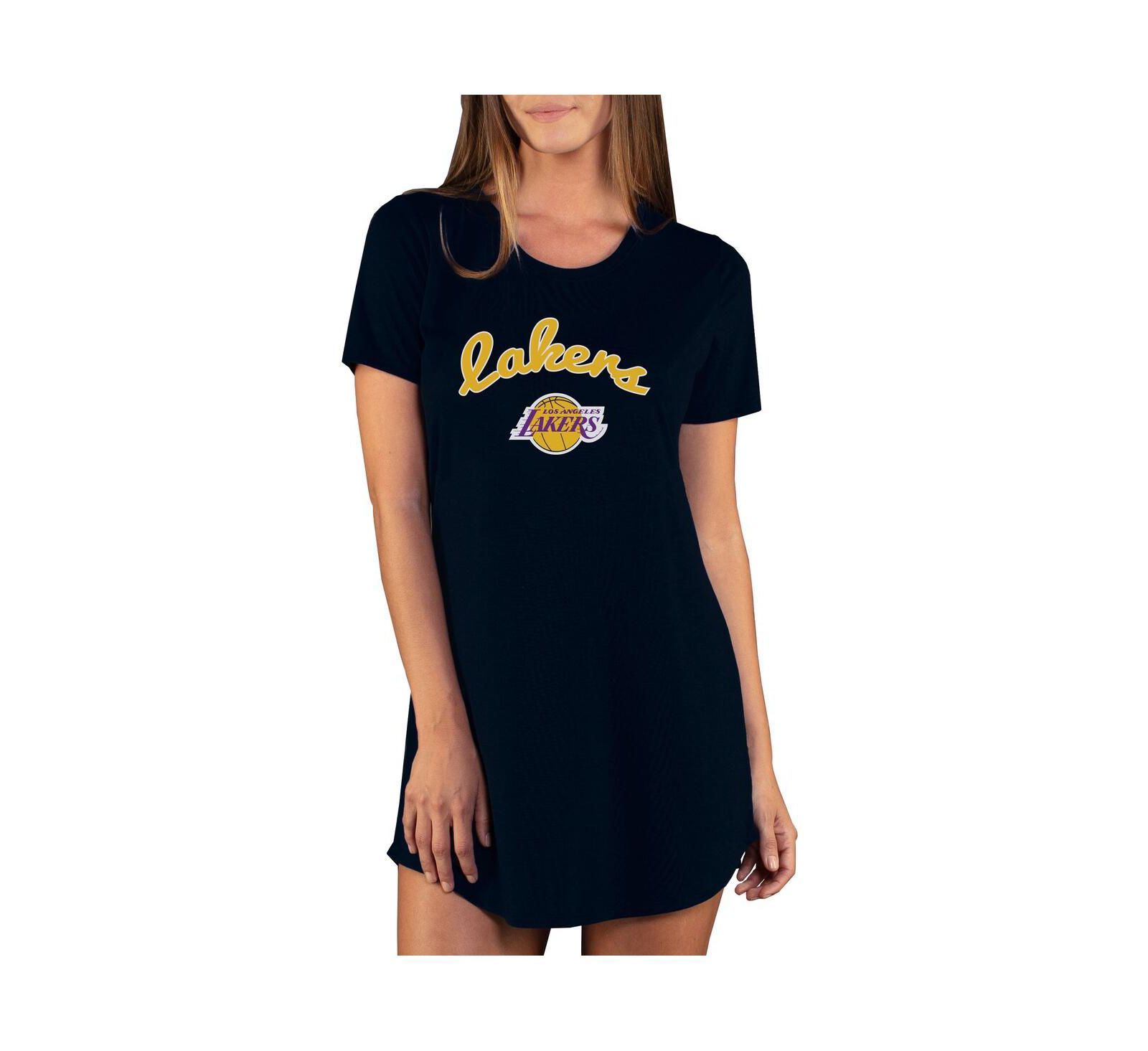 Женская трикотажная ночная рубашка Concepts Sport Los Angeles Lakers Black