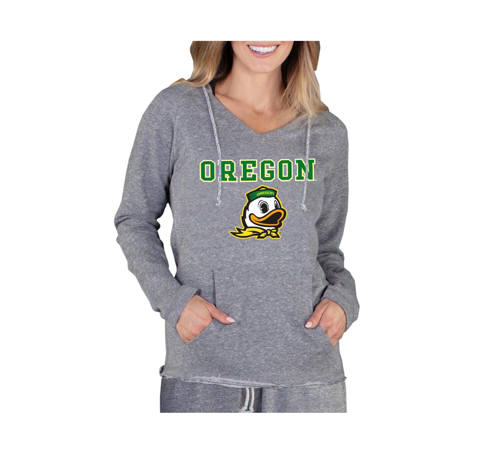 Женское худи Concepts Sport Gray Oregon Ducks из легкого махрового трикотажа