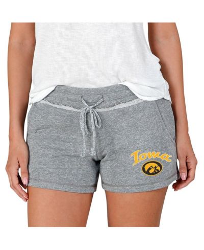 Женские шорты Concepts Sport Women's Gray Iowa Hawkeyes Mainstream Terry