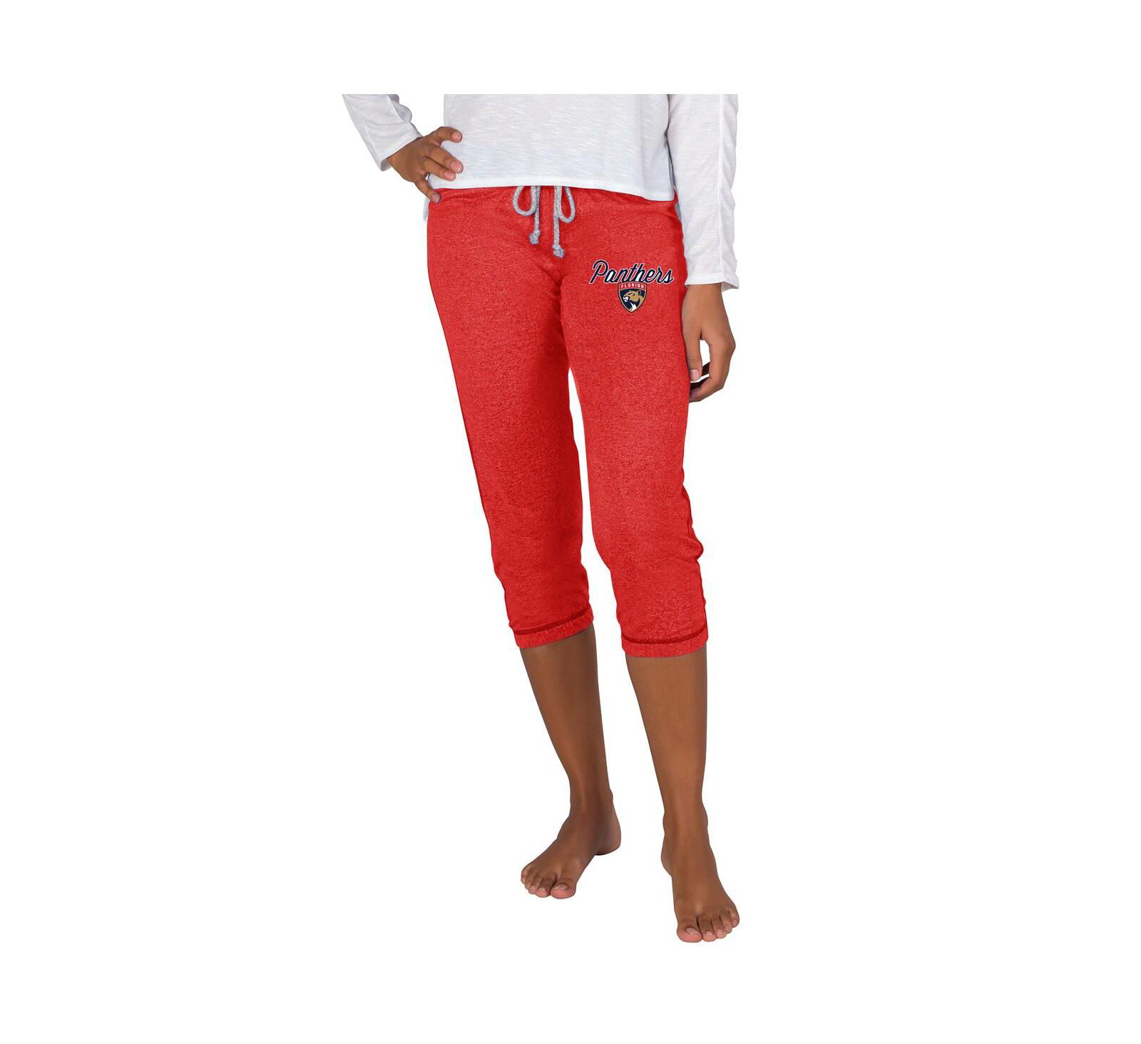 Брюки Concepts Sport Women's Red Florida Panthers Quest Knit Capri