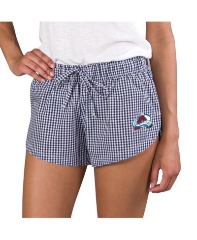 Concepts Sport Женские шорты Colorado Avalanche Tradition Woven Navy/White