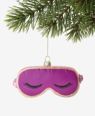 Holiday Lane Beauty Boom Glass Sleep Mask Ornament, Macy's Exclusive