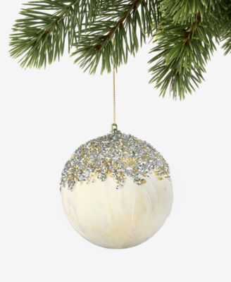 Holiday Lane шар-украшение Gilded Glamour с перьями и отделкой, эксклюзив Macy's