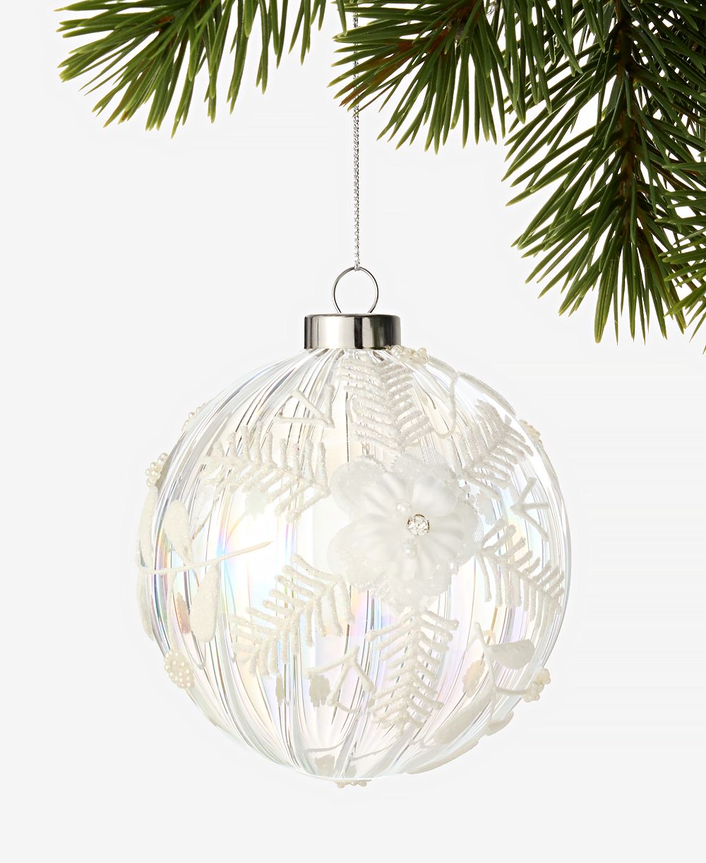 Holiday Lane Iced Delight шарик-украшение с цветочным узором, эксклюзив Macy's