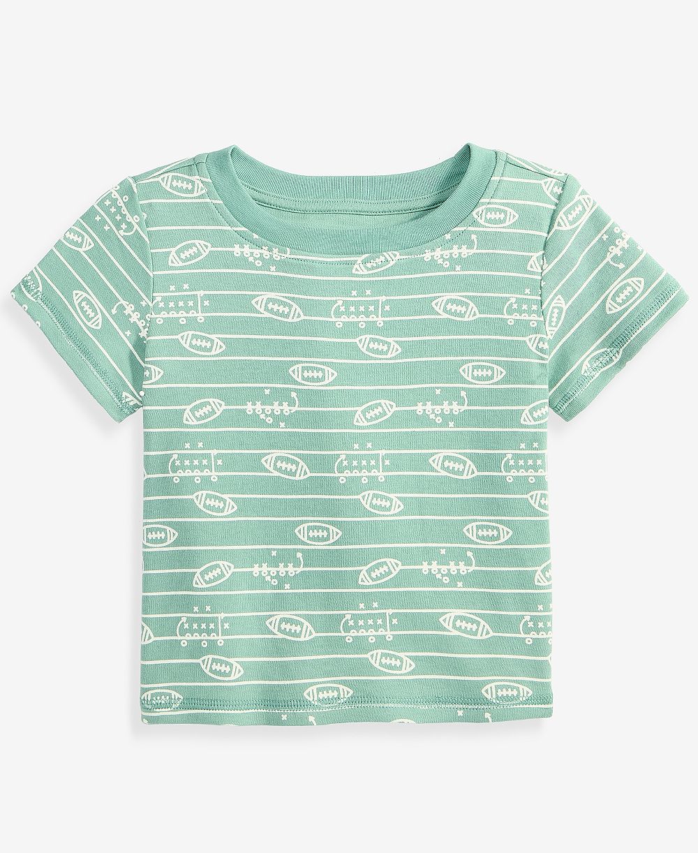 First Impressions Baby Boys' 3M-24M Mix & Match Short-Sleeve Football Play Cotton T-Shirt, Macy's Exclusive