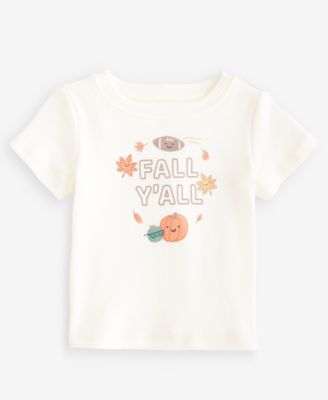 First Impressions Baby Boys' 3M-24M Mix & Match Short-Sleeve Fall Y'all T-Shirt, Macy's Exclusive