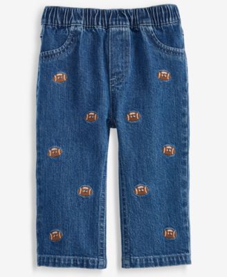 First Impressions Baby Boys' Mix & Match Embroidered Football Jeans, Macy's Exclusive