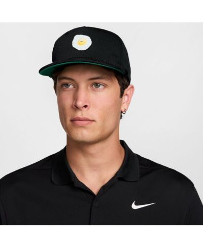 Мужская и женская кепка Nike Black Fried Egg Pro Dri-FIT Snapback