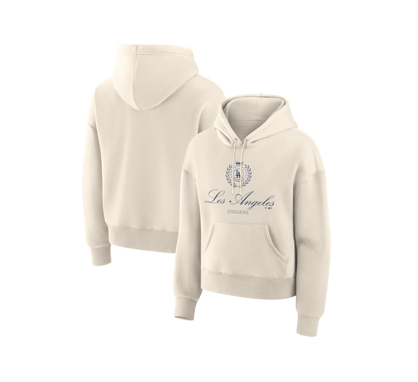 Женская флисовая толстовка Fanatics Los Angeles Dodgers Legacy, цвет Cream