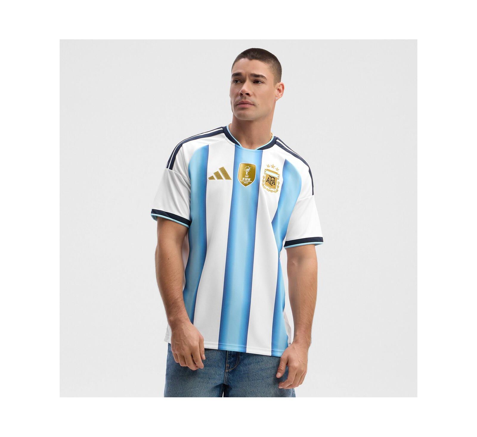 Adidas Men's White Argentina National Team FIFA x World Cup 2026 Home Replica Jersey