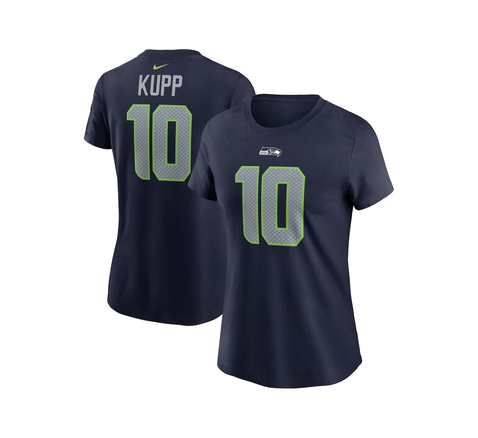 Nike Women's Cooper Kupp College Navy Seattle Seahawks Player Name & Number T-Shirt