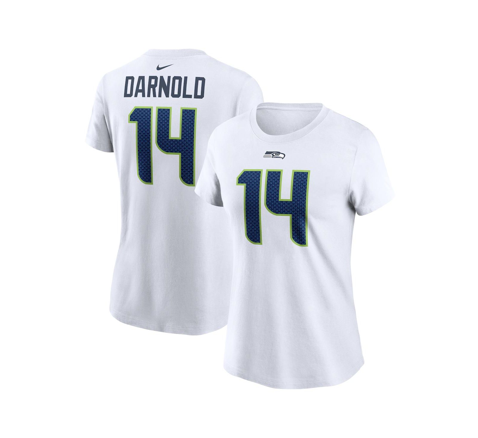 Nike Women's Sam Darnold White Seattle Seahawks Player Name & Number T-Shirt