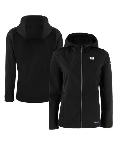 Женское худи-куртка Cutter & Buck Washington Commanders Evoke Eco Softshell Full-Zip