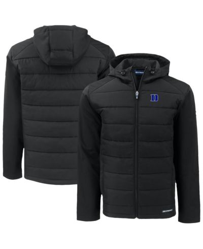 Мужская куртка Cutter & Buck Duke Blue Devils Evoke Hybrid Eco Softshell Full-Zip Hoodie