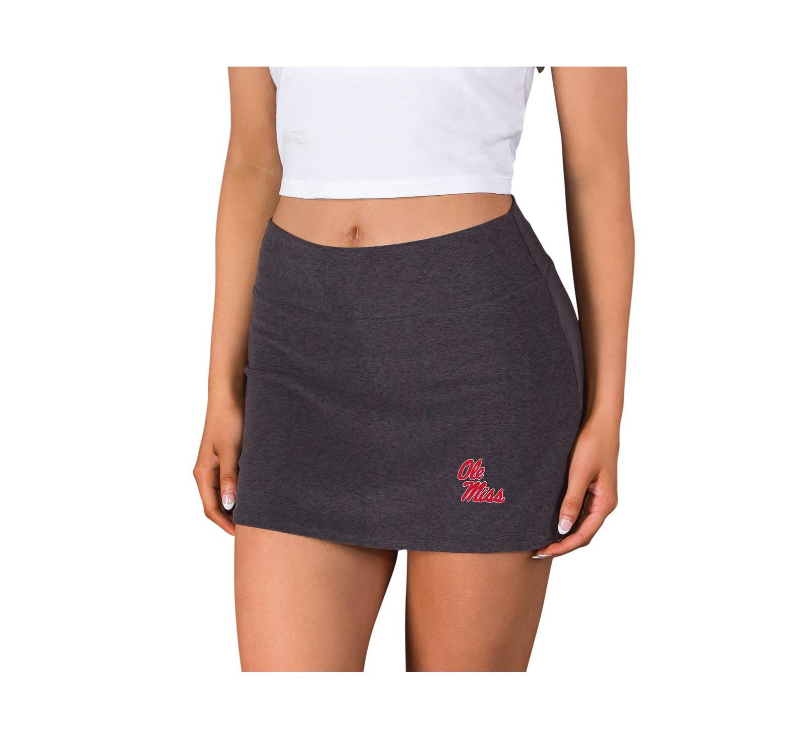 Concepts Sport Women's Charcoal Ole Miss Rebels Centreline Knit Skort