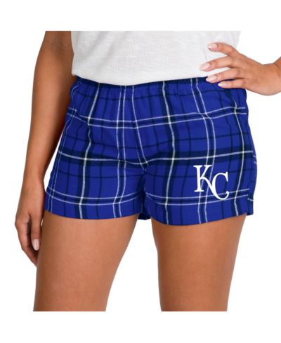 Concepts Sport Women's Royal/Black Kansas City Royals Ultimate Flannel Shorts
