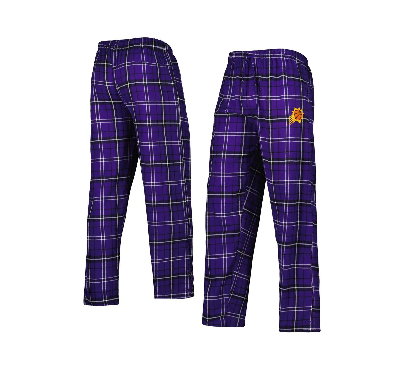 Concepts Sport Men's Purple/Black Phoenix Suns Ultimate Plaid Flannel Pants