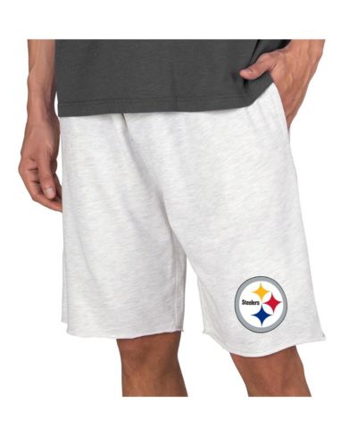 Мужские Concepts Sport Oatmeal Pittsburgh Steelers Mainstream Terry shorts