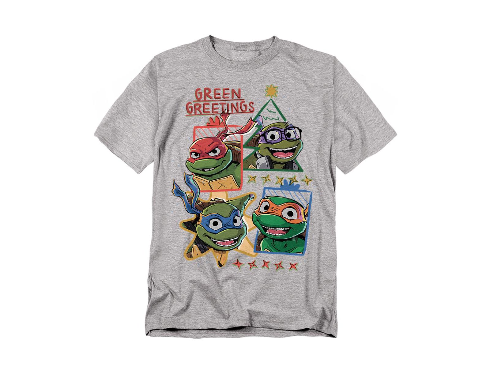 Teenage Mutant Ninja Turtles Men's Mayhem Christmas Greetings T-Shirt