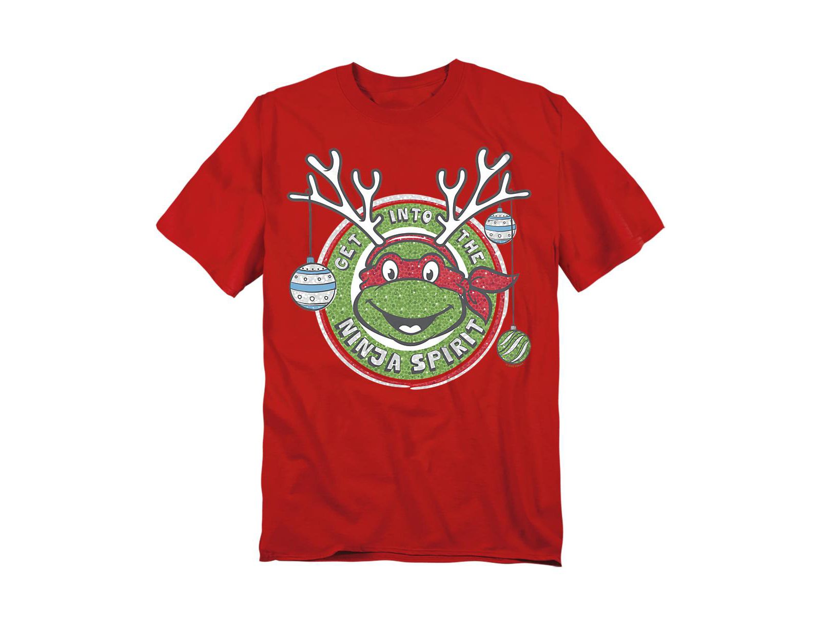 Teenage Mutant Ninja Turtles Мужская рождественская футболка Christmas Into The Ninja Spirit