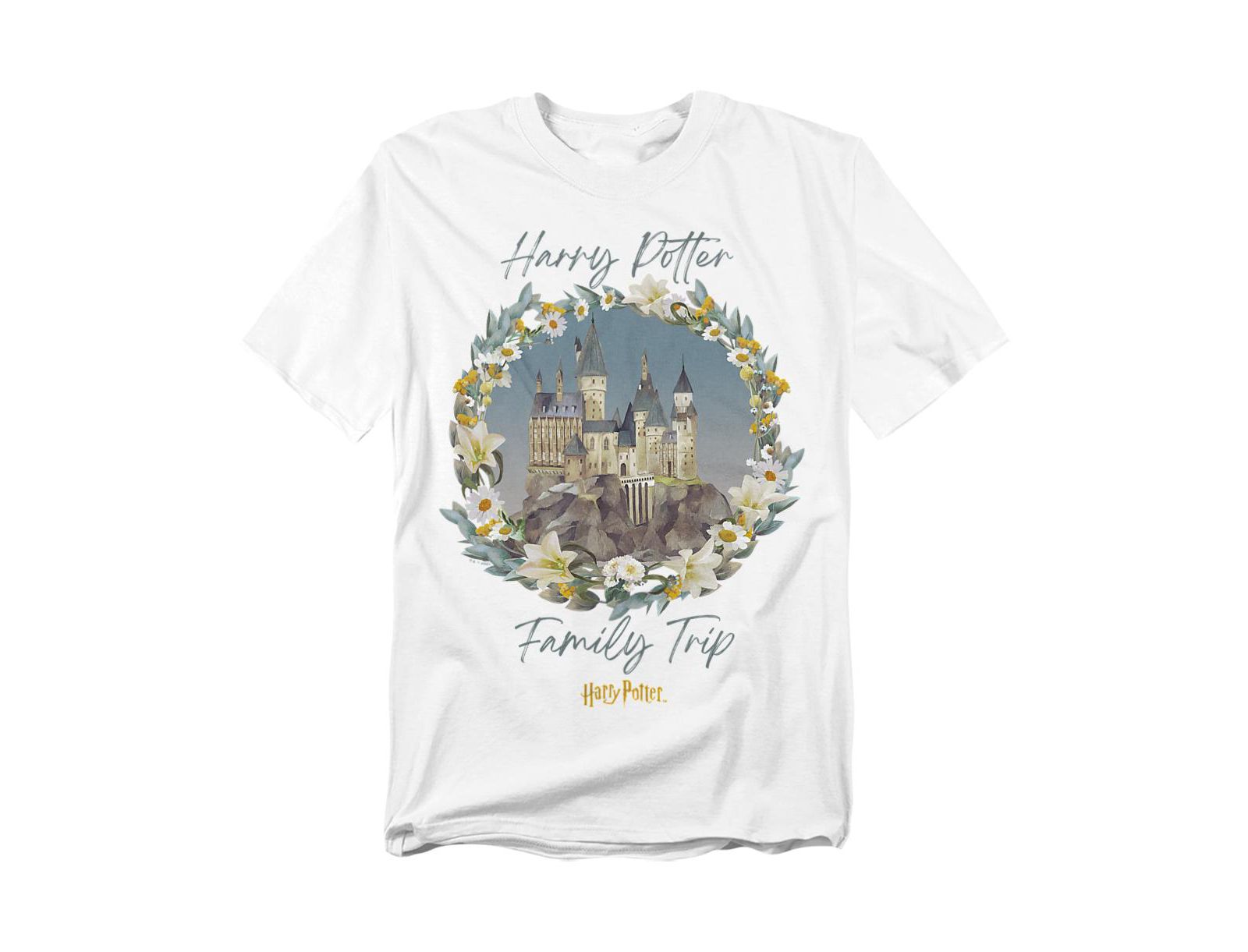 Harry Potter Мужская футболка Hogwarts Family Trip в акварельном стиле