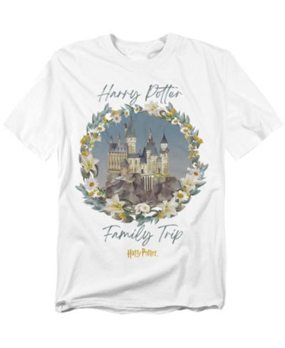 Harry Potter Men's Hogwarts Family Trip Watercolor T-Shirt